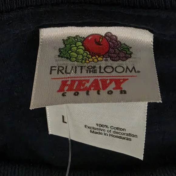 Vintage 90s Snap-On Tools T-Shirt Navy Blue Men’s Large Fruit of the Loom D67 - Picture 4 of 6